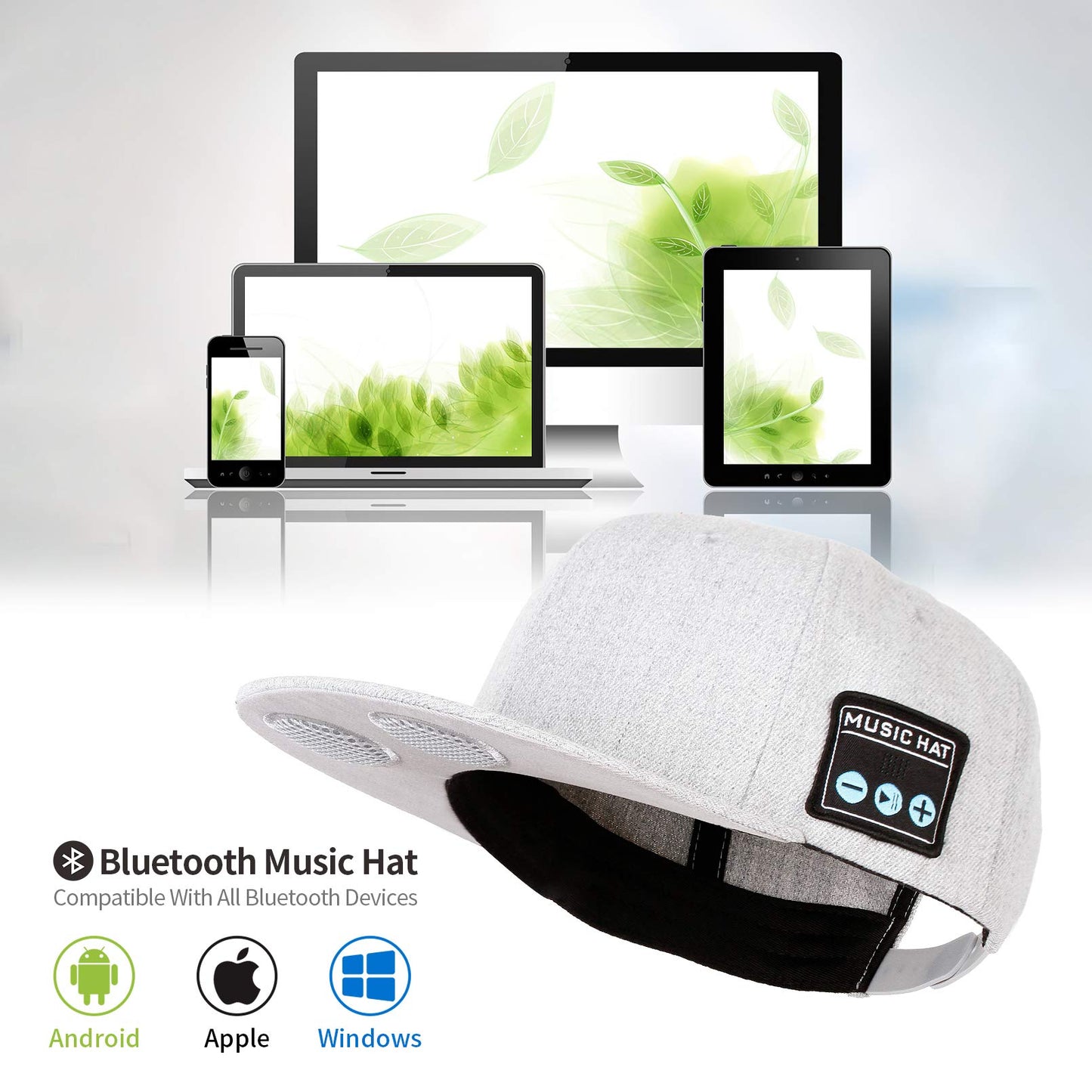 Hat with Bluetooth Speaker Adjustable Bluetooth Hat Wireless Smart Speakerphone Cap for Outdoor Sport Baseball Cap is The Perfect Gifts for Men/Women/Boys/Girls